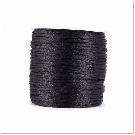 Black Nylon Rattail Cord Trim Mm M Ft Chinese Knot Kumihimo