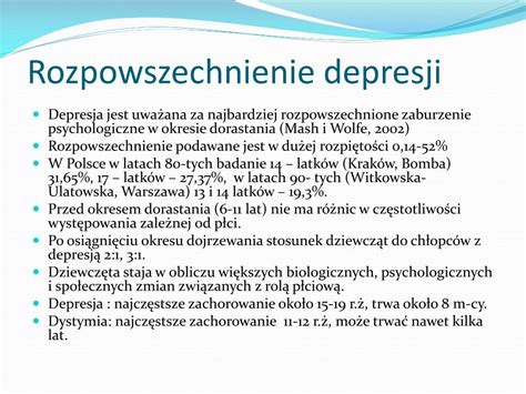 Ppt Depresja Wieku Rozwojowego Powerpoint Presentation Free Download