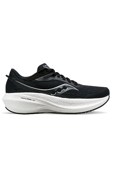 Men S Triumph Wide Black White Road Running Shoes Men S Road