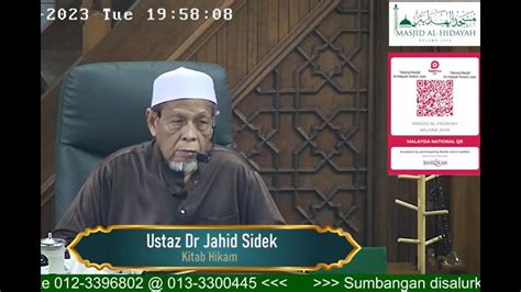 LIVE Kuliah Maghrib Oleh Ustaz Dr Jahid Sidek YouTube