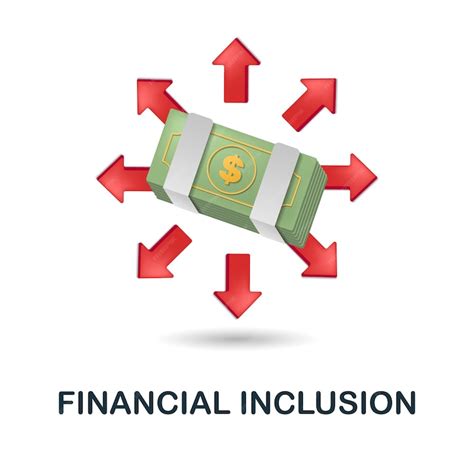 Premium Vector Financial Inclusion Icon 3d Illustration From Fintech