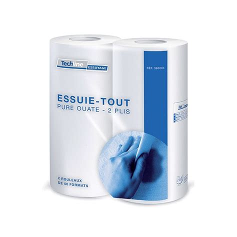 Colis De 15 Paquets Essuie Mains Ecolabel Blanc 2 Plis En V 200f