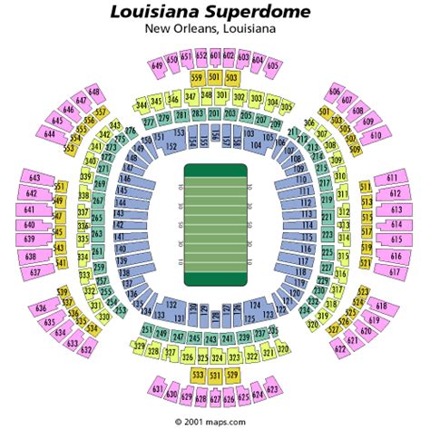 New Orleans Saints Stadium Seating Chart - Ponasa