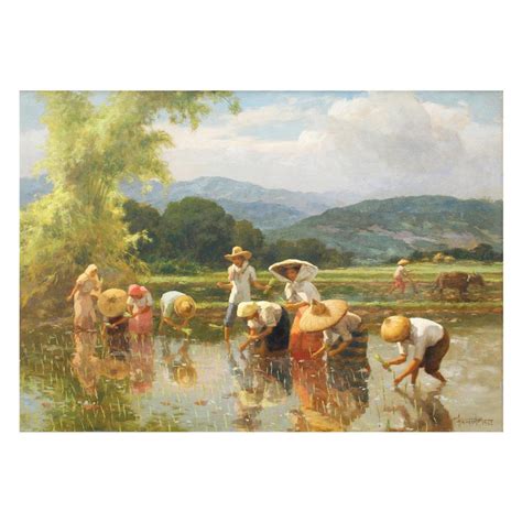 Planting Rice By Fernando Amorsolo