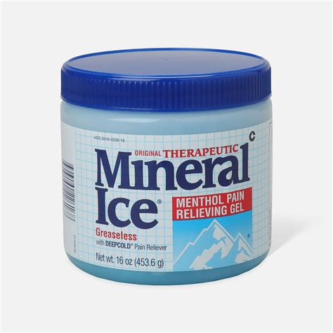 Mineral Ice Menthol Pain Relieving Gel 16 Oz