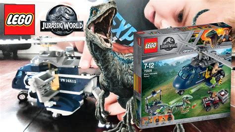 Lego Jurassic World Fallen Kingdom Blues Helicopter Pursuit 75928 Youtube