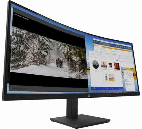 Hp Curved Monitor M D With Hz And Kvm Switch