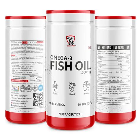 Daily Dose Omega 3 Fish Oil Dailydosenutrition