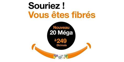 Fibre Optique Orange Maroc Lance Une Offre De 20 Mbs Tic Maroc