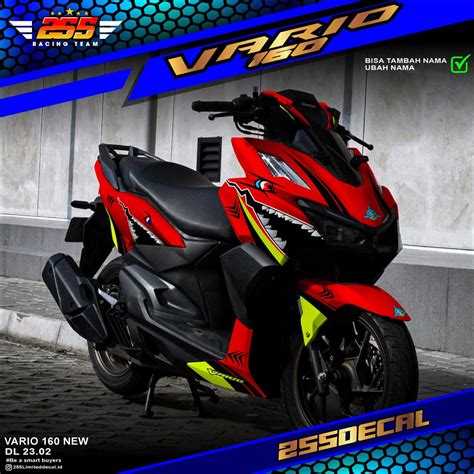 Decal Sticker Honda Vario New 160 Fullbody 2022 Dekal Sticker All New