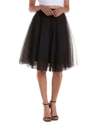 Tulle Full Midi Skirt Charlotte Russe Full Midi Skirt Knee Length