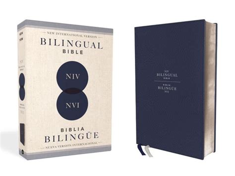 Niv NVI 2022 Bilingual Bible Leathersoft Navy Niv NVI 2022 Biblia