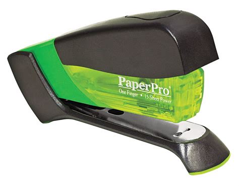 PAPERPRO Compact Stapler, 15 Sheet, Green - 35Y626|ACI1513 - Grainger