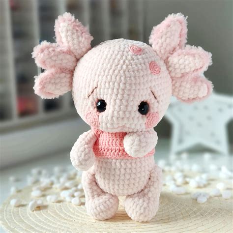 Crochet Pattern Baby Axolotl Crochet Pattern Pdf Amigurumi Plush