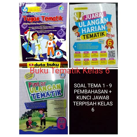 Jual Buku Ujian Sd Tematik Buku Tematik Sd Kelas 6 Tema Soal Latihan Shopee Indonesia