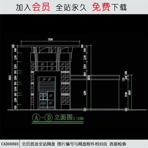 大门cad图纸cad方案平面图立剖面图施工图系列 筑图 建筑景观素材lumion模型方案文本cad施工图su模型下载