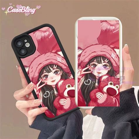 Casebling Pink Girl Soft For Infinix Hot I I Smart Note Tecno