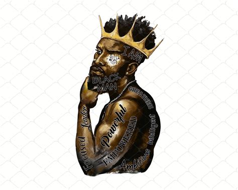 Black Man Digital File Black King Png African American Png Etsy