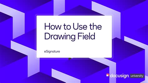 Docusign Esignature How To Use The Drawing Field Youtube