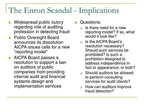 Ppt The Enron Scandal Timeline Powerpoint Presentation Id