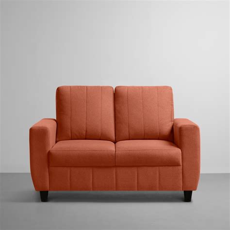 Buy Sofa Bae - 2 Seater Orange Color Sofa Online In India | Sleepyhead