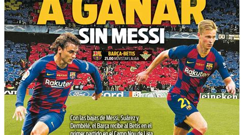 La Portada Del Diario Sport 25 08 2019