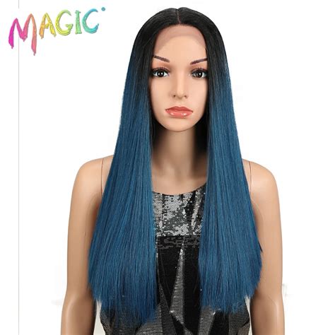 Magic Hair 20inch Synthetic Straight Hair Lace Front Wig Natural