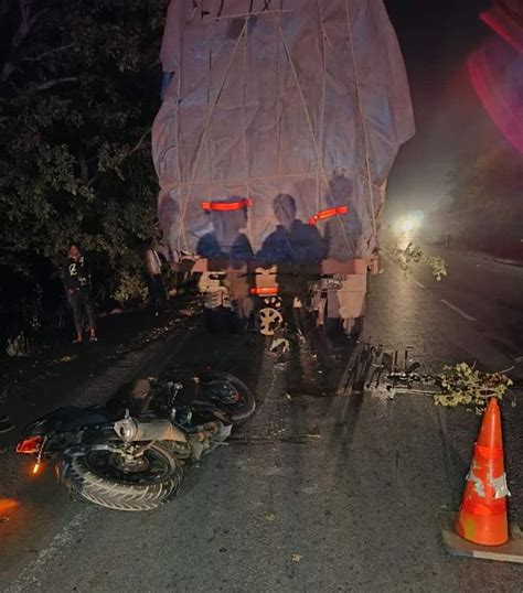 Collision With A Truck Parked On The Roadside Bike Rider Dies Three