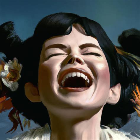 An Oil Painting Happy Björk Singing With Great Power Openart