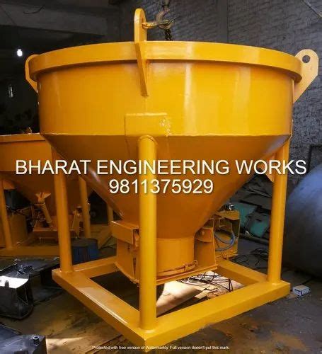 Concrete Bucket With Hook Model Name Number Cone Type Capacity