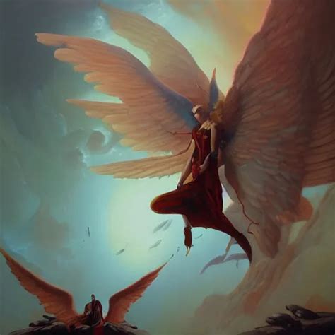 The Tragic Fall Of Winged Icarus Peter Mohrbacher Stable Diffusion