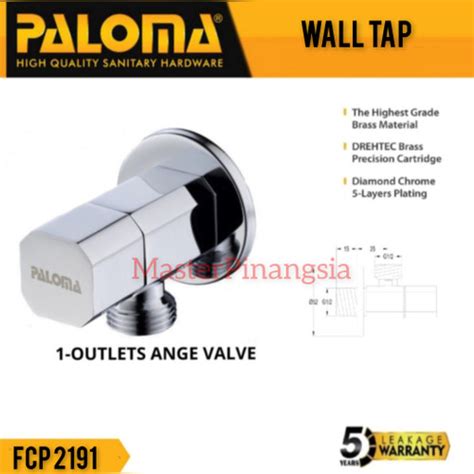 Jual PALOMA FCP 2191 STOP KERAN TOILET WC 1 2 KRAN TOILET JET SHOWER