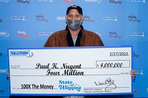 Mass State Lottery Winner Man Wins 4m Says He Liked That Ticket Was