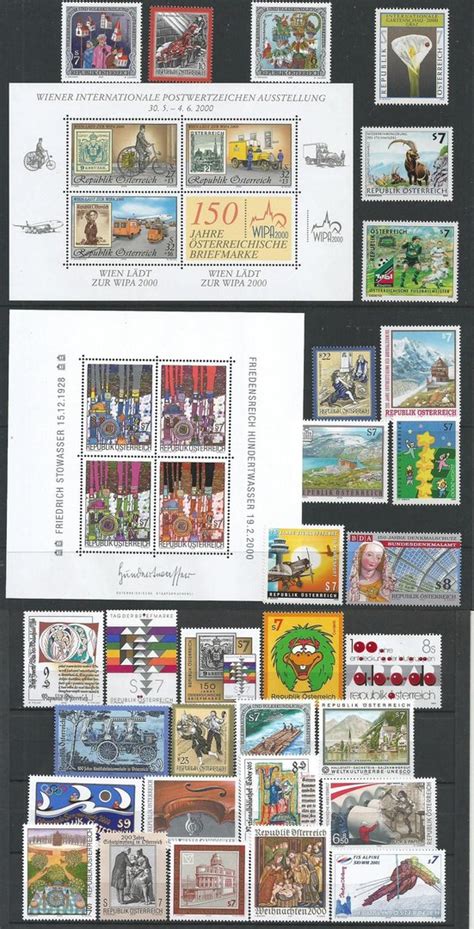 vollständiger Jahrgang 2000 Briefmarken