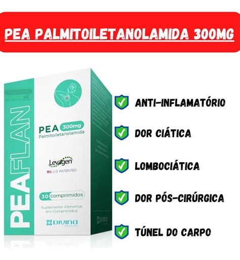 Peaflan Pea Palmitoiletanolamida 300mg 30 Tab Levagen Divina