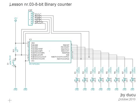 Bit Binary Counter Circuit Diagram