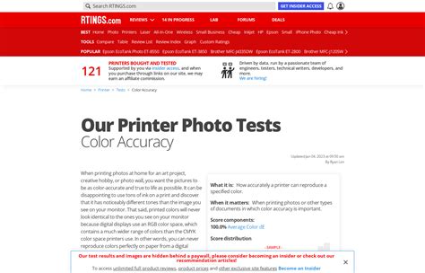 Our Printer Photo Tests Color Accuracy