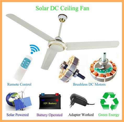 Pure Copper High Speed Bldc Solar Ceiling Fan Dc Ceiling Fan