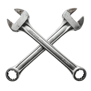 Wrench Keys Tools Crossed Wrench Keys Technical Png Transparent