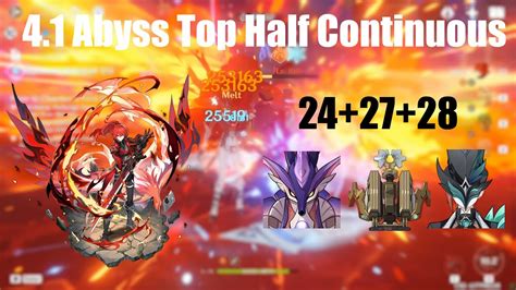 Melt Diluc Abyss Top Half Continuous S Speedrun Youtube