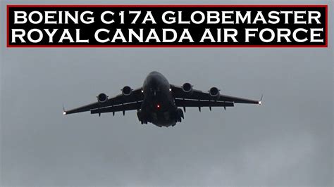 Boeing C A Globemaster Iii Royal Canada Air Force Rainy Landing On