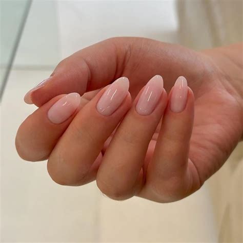 Amazon Peach Nude Pink Press On Nails Medium Stiletto Almond Kqueenest Glossy Press On