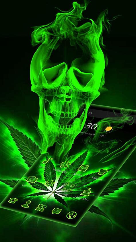 Weed Skull Wallpapers on WallpaperDog