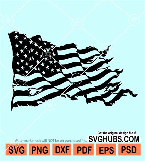 Distressed American flag svg, Distressed flag svg, American flag svg