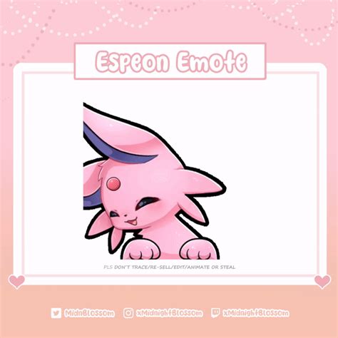 Cute Animated Happy Dance Jam Espeon Psiana Emote For Twitch Discord