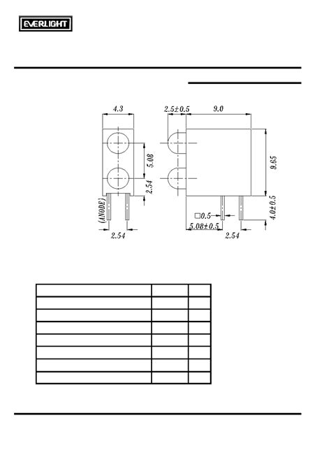 A694b Syguy S530 A3 Datasheet 2 9 Pages Everlight 3 0mm 2pcs Circuit