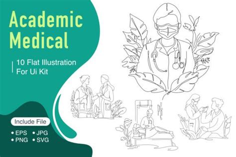 Academic Medical Flat Illustration Graphic By Twiri · Creative Fabrica