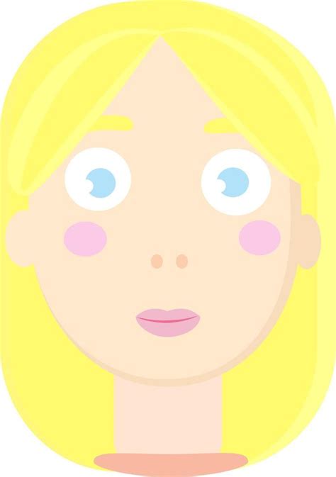 Blonde Girl Illustration Vector On White Background Vector Art At Vecteezy