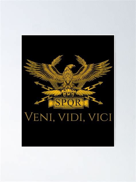 Roman Legionary Aquila Gaius Julius Caesar Quote Veni Vidi Vici