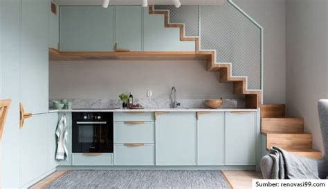 10 Inspirasi Desain Dapur Minimalis Bawah Tangga Yang Menawan Hemat